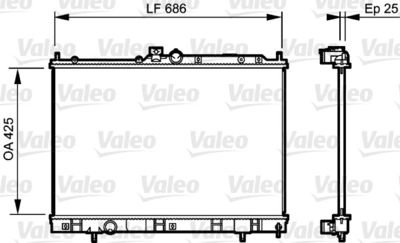 Radiators, Motora dzesēšanas sistēma VALEO 735203