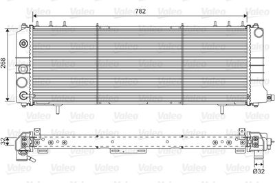 Радиатор, охлаждение двигателя VALEO 701574