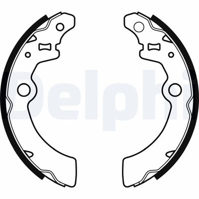 Комплект тормозных колодок DELPHI LS1933