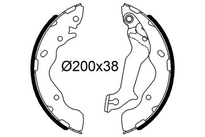 Bremžu loku komplekts VALEO 564286