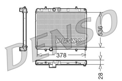 Radiators, Motora dzesēšanas sistēma DENSO DRM21056