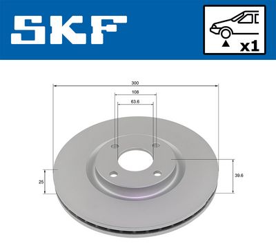Bremžu diski SKF VKBD 81354 V1