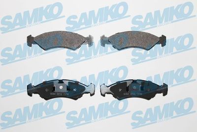 Комплект тормозных колодок, дисковый тормоз SAMKO 5SP232