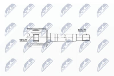 Шарнирный комплект, приводной вал NTY NPW-NS-033