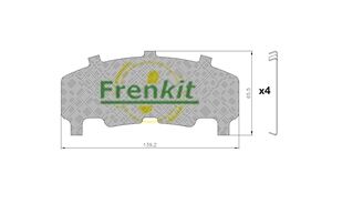 Pretčīkstēšanas plēve, Bremžu uzlikas FRENKIT 940220