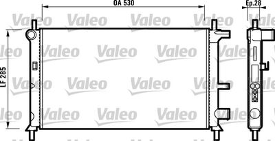 Radiators, Motora dzesēšanas sistēma VALEO 731735