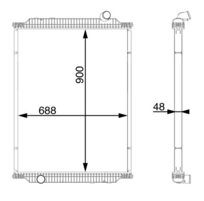 Radiators, Motora dzesēšanas sistēma MAHLE CR 717 000S