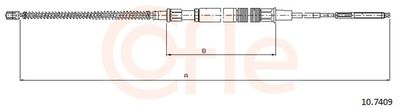 Тросик, cтояночный тормоз COFLE 10.7409