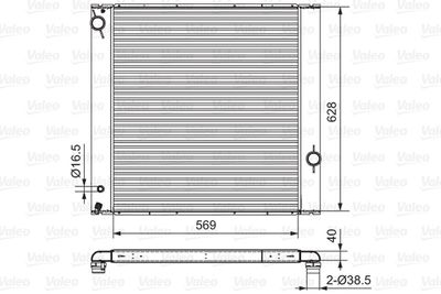 Radiators, Motora dzesēšanas sistēma VALEO 701547
