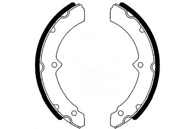 Bremžu loku komplekts KAVO PARTS KBS-9938