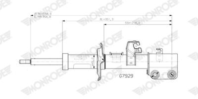 Амортизатор MONROE G7929
