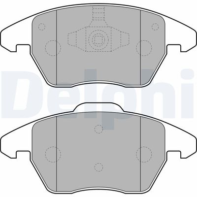 Комплект тормозных колодок, дисковый тормоз DELPHI LP1904