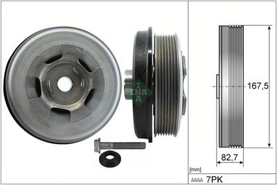 Комплект ременных шкивов, коленчатый вал Schaeffler INA 544 0601 20