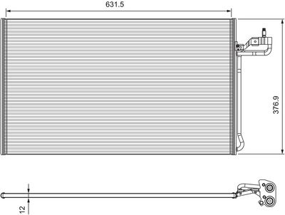 Конденсатор, кондиционер VALEO 814322