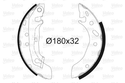 Комплект тормозных колодок VALEO 562085