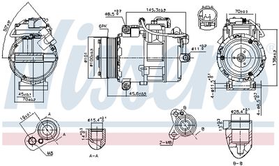 Компрессор, кондиционер NISSENS 890012