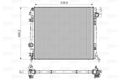 Radiators, Motora dzesēšanas sistēma VALEO 701516