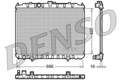 Radiators, Motora dzesēšanas sistēma DENSO DRM46004
