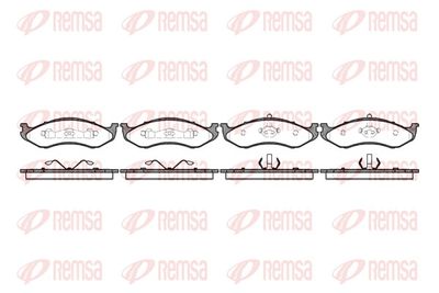 Комплект тормозных колодок, дисковый тормоз REMSA 0467.20