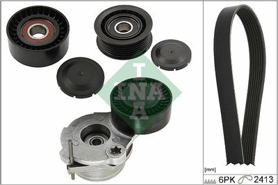 Ķīļrievu siksnu komplekts Schaeffler INA 529 0484 10