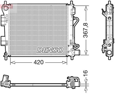 Radiators, Motora dzesēšanas sistēma DENSO DRM41018
