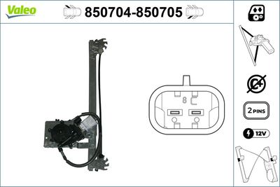 Стеклоподъемник VALEO 850704