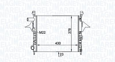 Radiators, Motora dzesēšanas sistēma MAGNETI MARELLI 350213161200