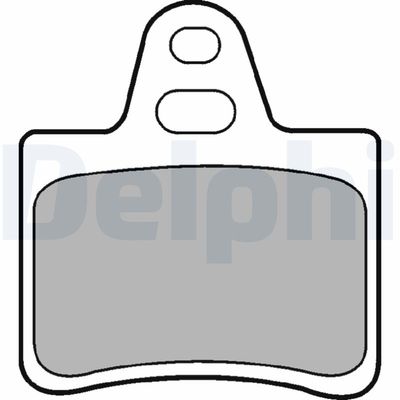 Комплект тормозных колодок, дисковый тормоз DELPHI LP655