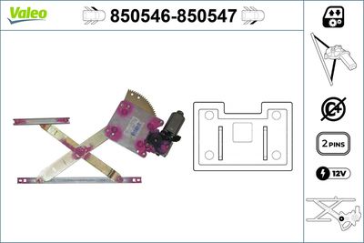 Стеклоподъемник VALEO 850546