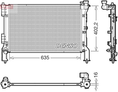 Radiators, Motora dzesēšanas sistēma DENSO DRM43012