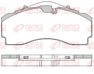 Bremžu uzliku kompl., Disku bremzes REMSA JCA 1704.00