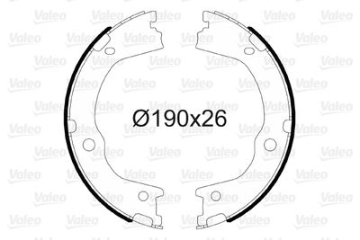 Bremžu loku kompl., Stāvbremze VALEO 564174