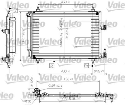 Конденсатор, кондиционер VALEO 817465