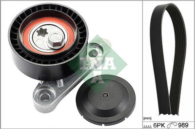 Ķīļrievu siksnu komplekts Schaeffler INA 529 0160 10