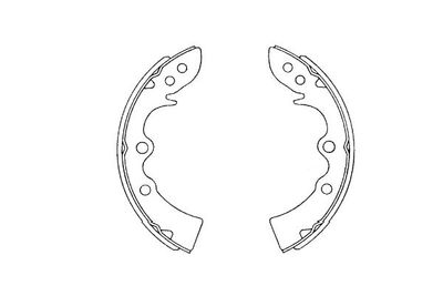 Bremžu loku komplekts KAVO PARTS KBS-5408