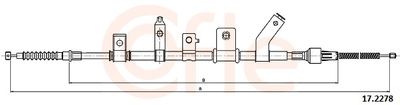 Тросик, cтояночный тормоз COFLE 92.17.2278