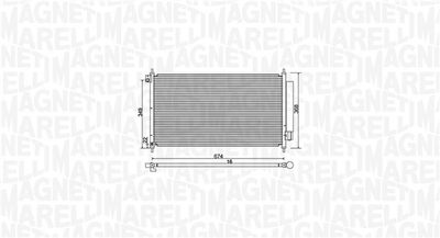 Конденсатор, кондиционер MAGNETI MARELLI 350203972000