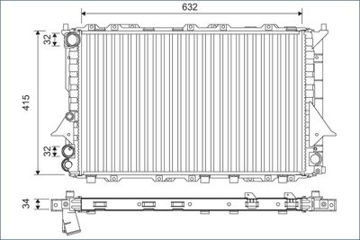 Radiators, Motora dzesēšanas sistēma VALEO 701170