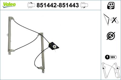 Стеклоподъемник VALEO 851442