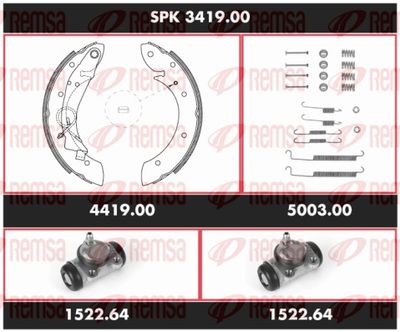 Bremžu komplekts, Trumuļu bremzes REMSA SPK 3419.00
