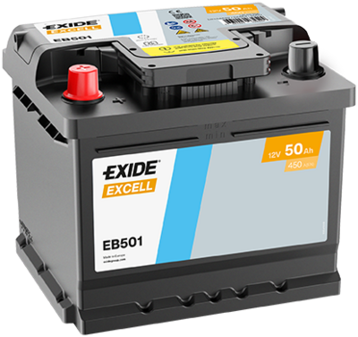 Стартерная аккумуляторная батарея EXIDE EB501