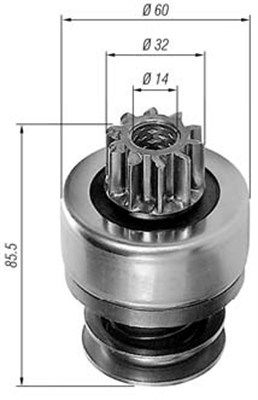 Ведущая шестерня, стартер MAGNETI MARELLI 940113020221
