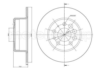 Тормозной диск METELLI 23-0074