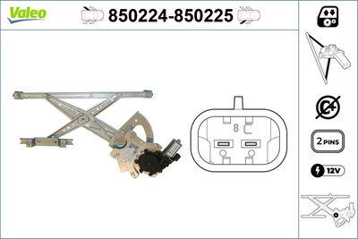 Стеклоподъемник VALEO 850224