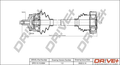 Приводной вал Dr!ve+ DP2110.10.0064