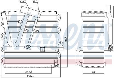 Испаритель, кондиционер NISSENS 92022