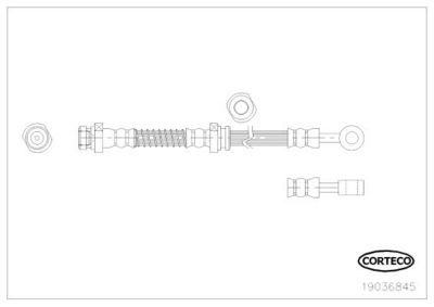 Bremžu šļūtene CORTECO 19036845