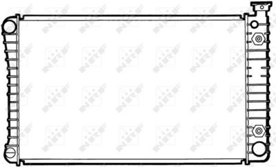 Радиатор, охлаждение двигателя NRF 50366