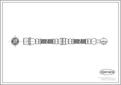 Bremžu šļūtene CORTECO 19032492
