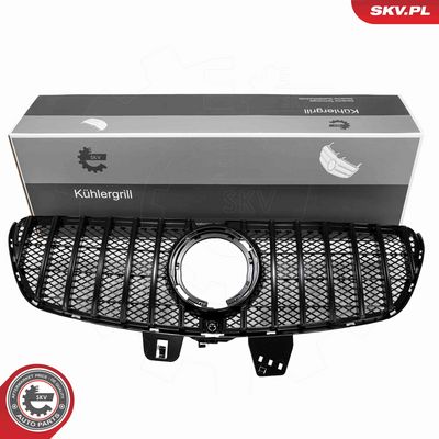 grill Mercedes GTR,czarny połysk,MERCEDES V-klasa (W447, 2019+),BRAK OE ESEN SKV 66SKV616